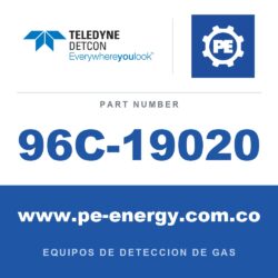 Detcon 96C-19020 - Teledyne Detcon 96C-19020 Ensamblaje de sensor de arsina Model CXT-DM-AsH3, 0-1 ppm