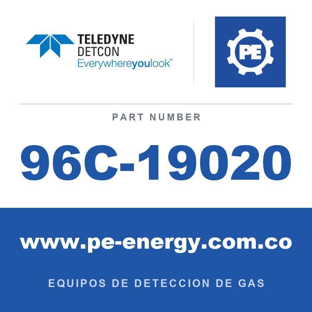Detcon 96C-19020 - Teledyne Detcon 96C-19020 Ensamblaje de sensor de arsina Model CXT-DM-AsH3, 0-1 ppm