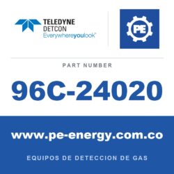 Detcon 96C-24020 - Teledyne Detcon 96C-24020 Sensor de H2S, modelo CXT-DM-H2S, 0-100 ppm