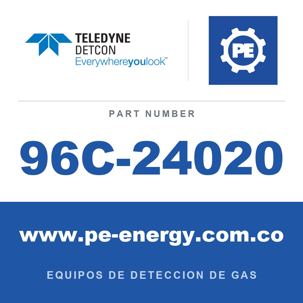 Detcon 96C-24020 - Teledyne Detcon 96C-24020 Sensor de H2S, modelo CXT-DM-H2S, 0-100 ppm