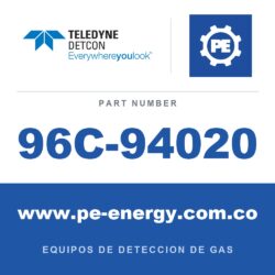Detcon 96C-94020 - Teledyne Detcon 96C-94020 Ensamblaje de sensor de gas tóxico SmartWireless modelo CXT-DM-NO, 0-100 ppm de óxido nítrico (número de parte completo de pedido 96C-9