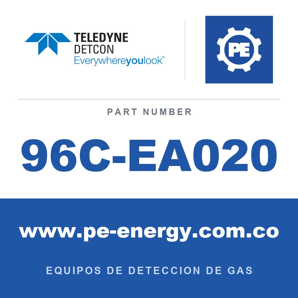 Detcon 96C-EA020 - Teledyne Detcon 96C-EA020 Ensamblaje de sensor de gas tóxico SmartWireless Model CXT-DM, 0-100 ppm Acetaldehído (C2H3O)