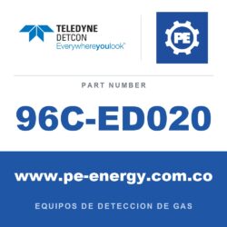 Detcon 96C-ED020 - Teledyne Detcon 96C-ED020 Ensamblaje de sensor de gas tóxico SmartWireless Model CXT-DM, 0-100 ppm Etileno (C2H4) (número de parte de pedido completo 96C-ED020D-