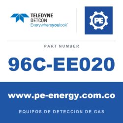 Detcon 96C-EE020 - Teledyne Detcon 96C-EE020 Ensamblaje de sensor de gas tóxico SmartWireless Model CXT-DM, 0-100 ppm Metanol (CH3OH) (número de parte de pedido completo 96C-EE020D