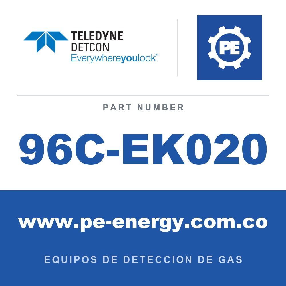 Detcon 96C-EK020 - Teledyne Detcon 96C-EK020 Ensamblaje de sensor de gas tóxico SmartWireless Model CXT-DM, 0-100 ppm Metilmercaptano (CH3SH) (número de parte de pedido completo 96
