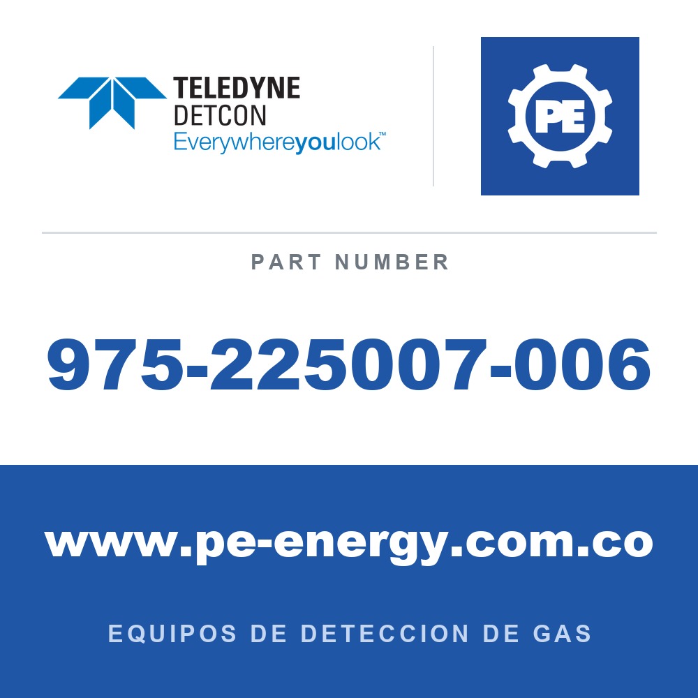 Detcon 975-225007-006 - Teledyne Detcon 975-225007-006 Caja de conexiones para separación de sensor remoto, aluminio, regleta de terminales de 6 hilos