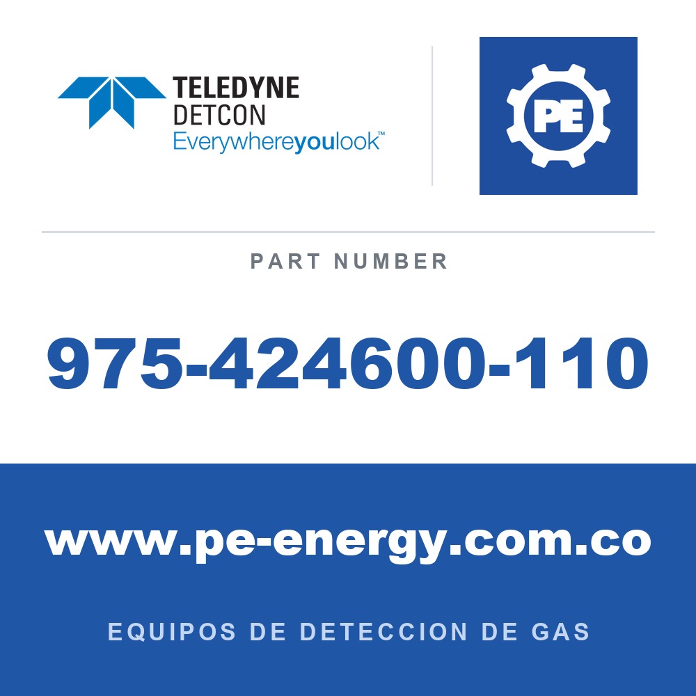 Detcon 975-424600-110 - Teledyne Detcon 975-424600-110 Fuente de alimentación de batería de 24 VDC 25 amperios hora, resistente a la intemperie NEMA 4X con cargador de línea