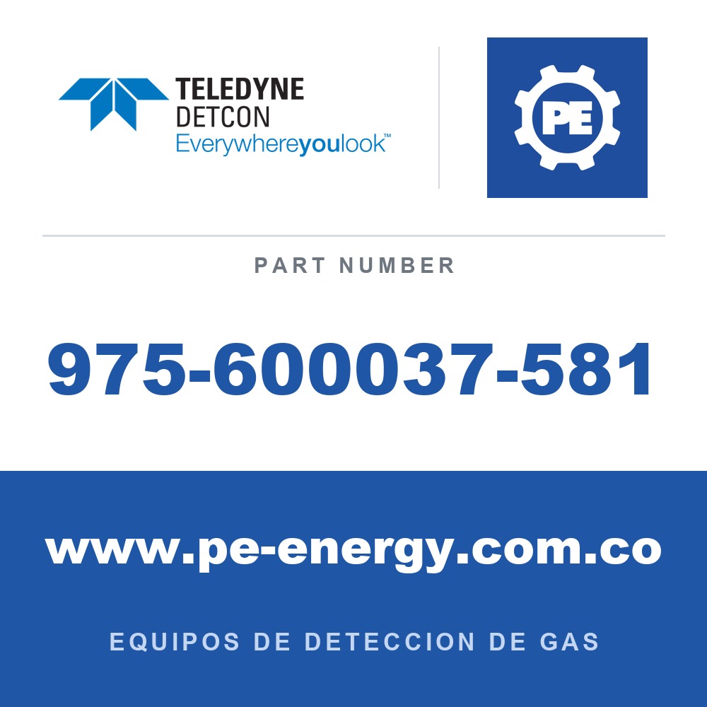 Detcon 975-600037-581 - Teledyne Detcon 975-600037-581 Tapa de filtro de repuesto de PID
