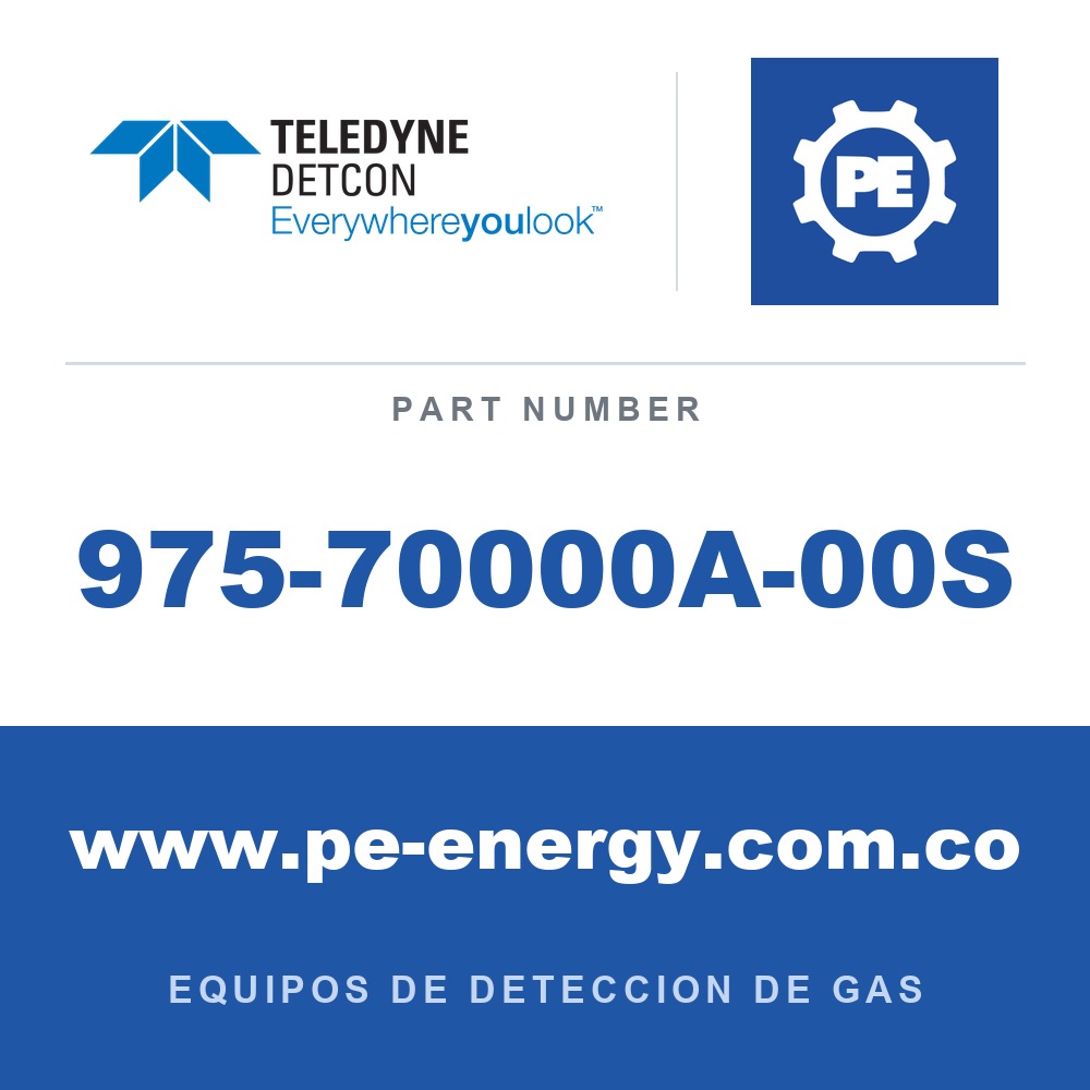 Detcon 975-70000A-00S - Teledyne Detcon 975-70000A-00S Módulo de relé de alarma o control remoto en gabinete de acero inoxidable 316