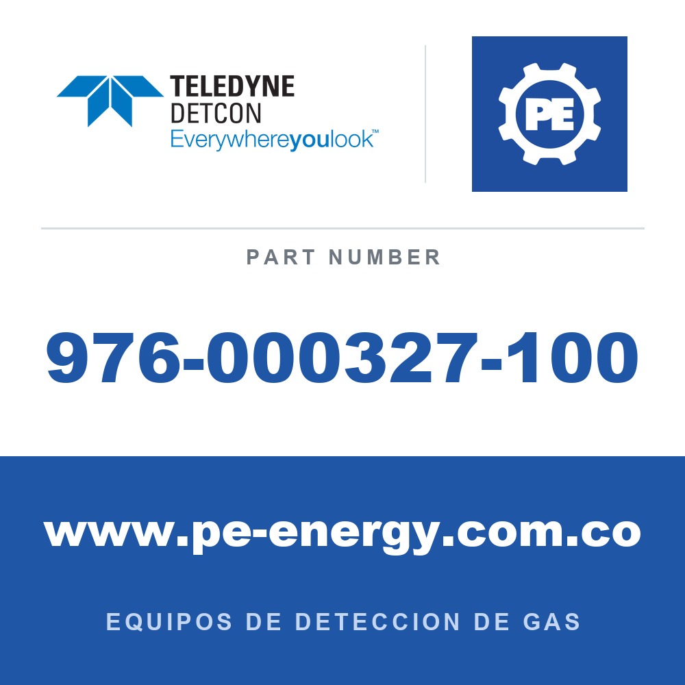 Detcon 976-000327-100 - Teledyne Detcon 976-000327-100 Modelo RXT-320 con caja de conexiones de aluminio con tapa extendida y paquete de baterías inteligentes de alta potencia