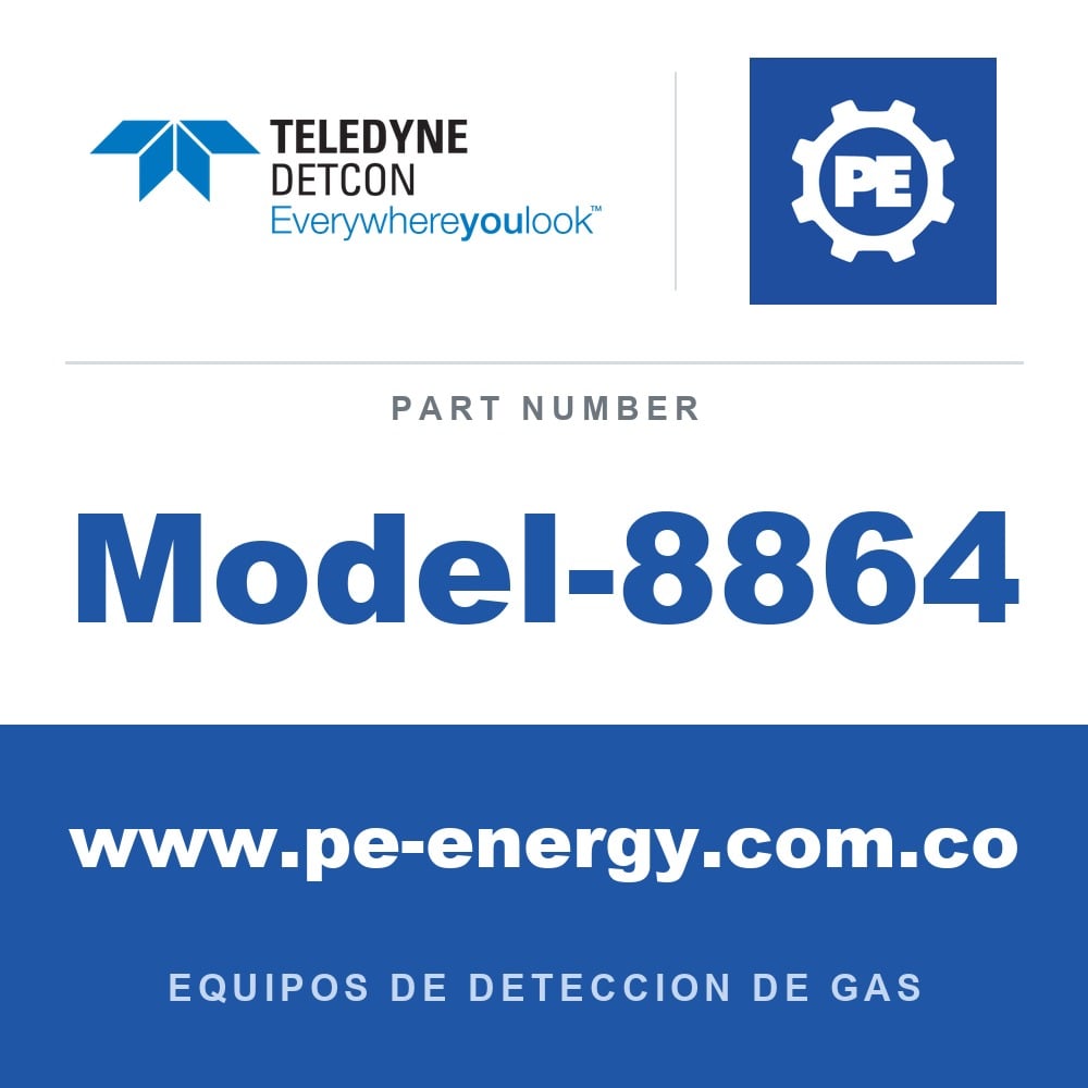 Detcon Model-8864 - Teledyne Detcon Model-8864 Controlador de detección de gas multicanal, configurado bajo pedido