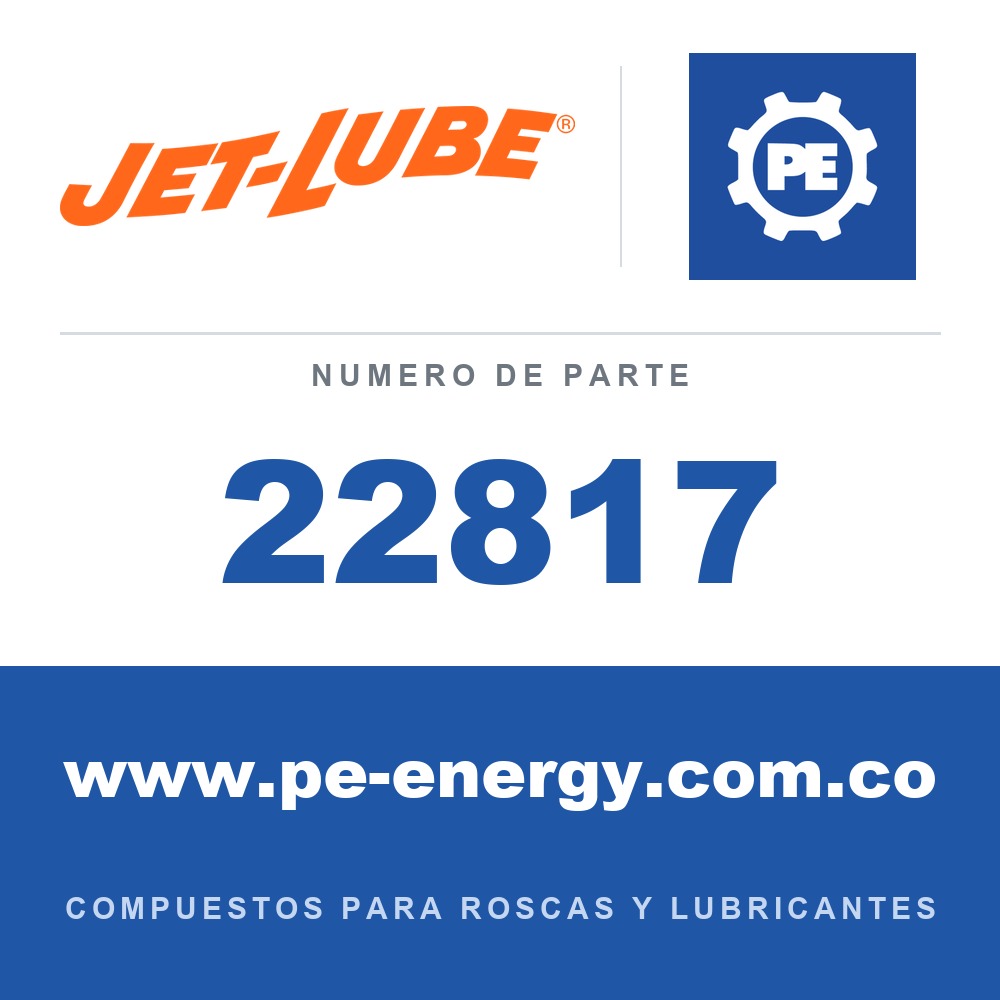 Jet-Lube 22817 - 22817 - Jet-Lube ThreadSeal Compuesto para roscas sin plomo ni zinc