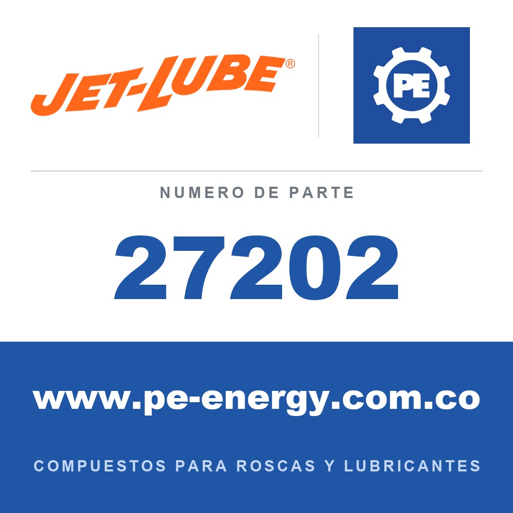 Jet-Lube 27202 - 27202 - Jet-Lube Graphite Petrolatum 1/2 lb con tapa de brocha