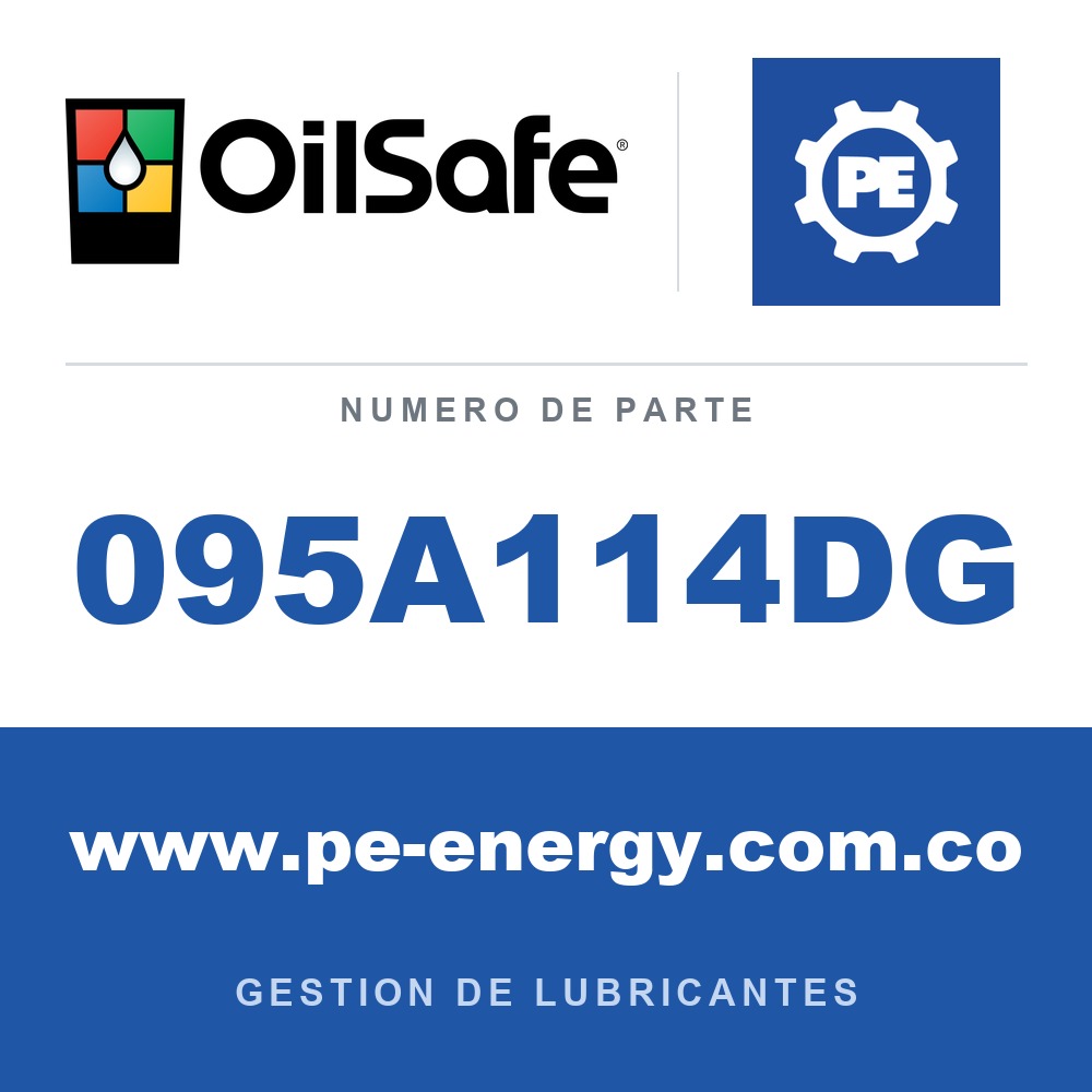OilSafe 095A114DG - OilSafe Adaptador de brida Doomed - 1" FNPT