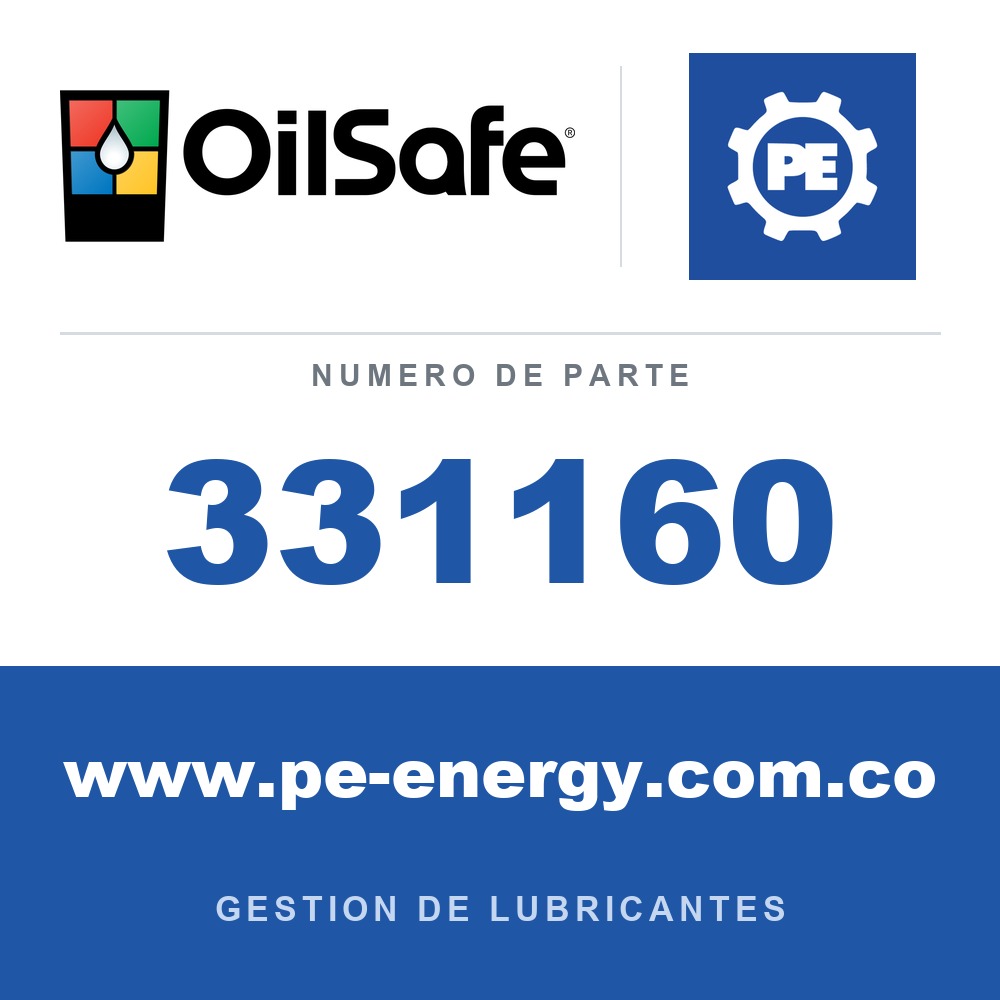 OilSafe 331160 - Portapistola de grasa estándar OilSafe