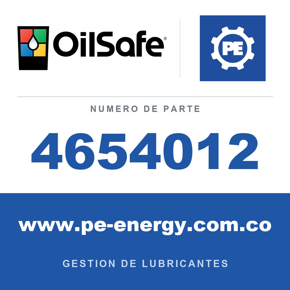 OilSafe 4654012 - OilSafe Columna acrílica de 12" de largo, con anillos de nivel y respiradero de 3 micron