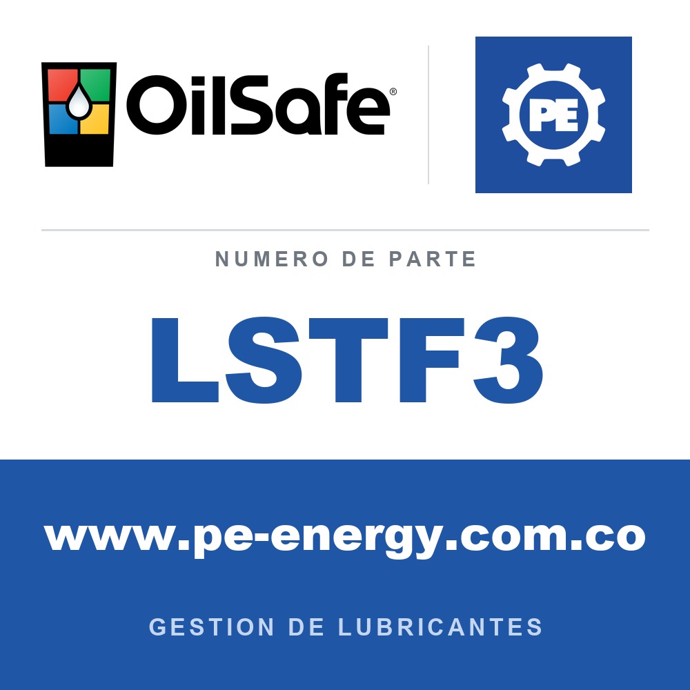 OilSafe LSTF3 - OilSafe Filtro Lustor 3 um - Largo de