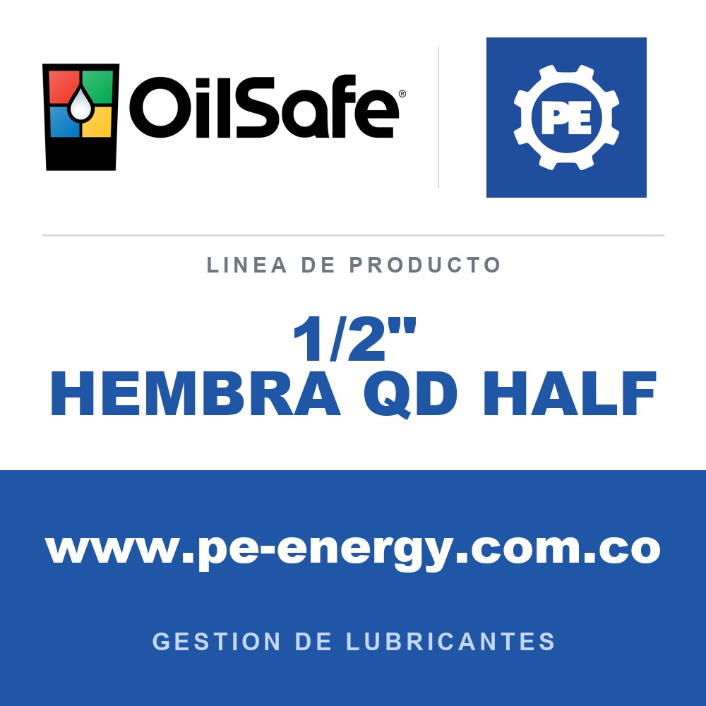 OilSafe 1/2" HEMBRA QD HALF - OilSafe 1/2" HEMBRA QD HALF