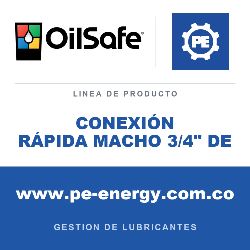 OilSafe CONEXIÓN RÁPIDA MACHO 3/4" DE - OilSafe CONEXIÓN RÁPIDA MACHO 3/4" DE