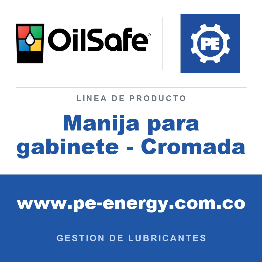 OilSafe Manija para gabinete - Cromada - OilSafe Manija para gabinete - Cromada