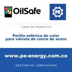 OilSafe Perilla esférica de color para válvula de cierre de acero - OilSafe Perilla esférica de color para válvula de cierre de acero