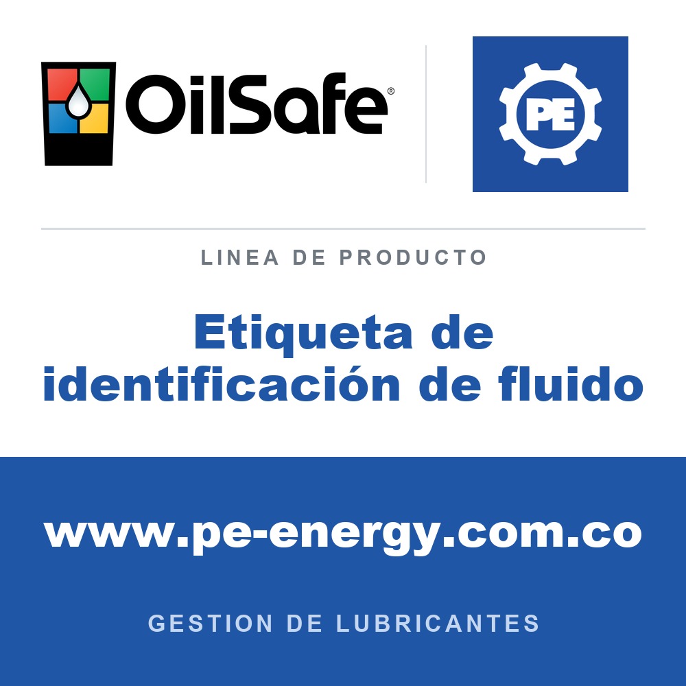 OilSafe Etiqueta de identificación de fluido - OilSafe Etiqueta de identificación de fluido