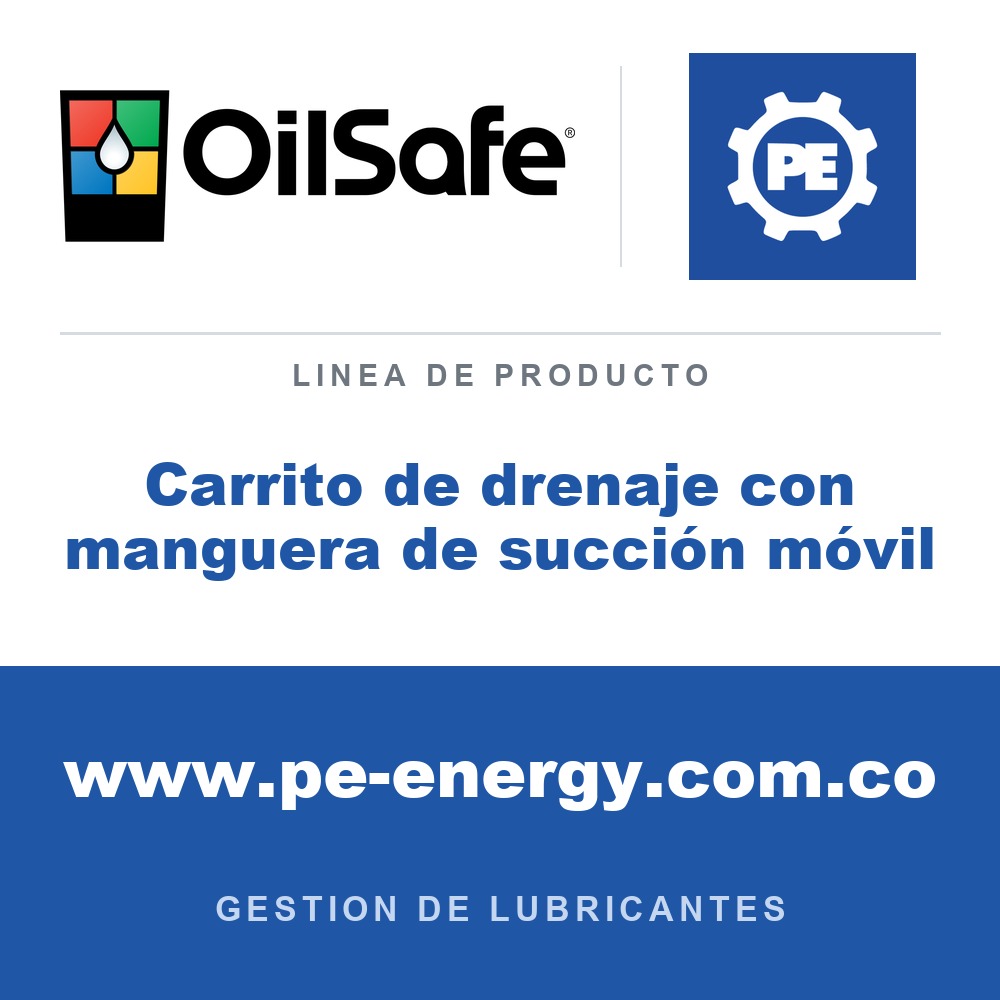 OilSafe Carrito de drenaje con manguera de succión móvil - OilSafe Carrito de drenaje con manguera de succión móvil