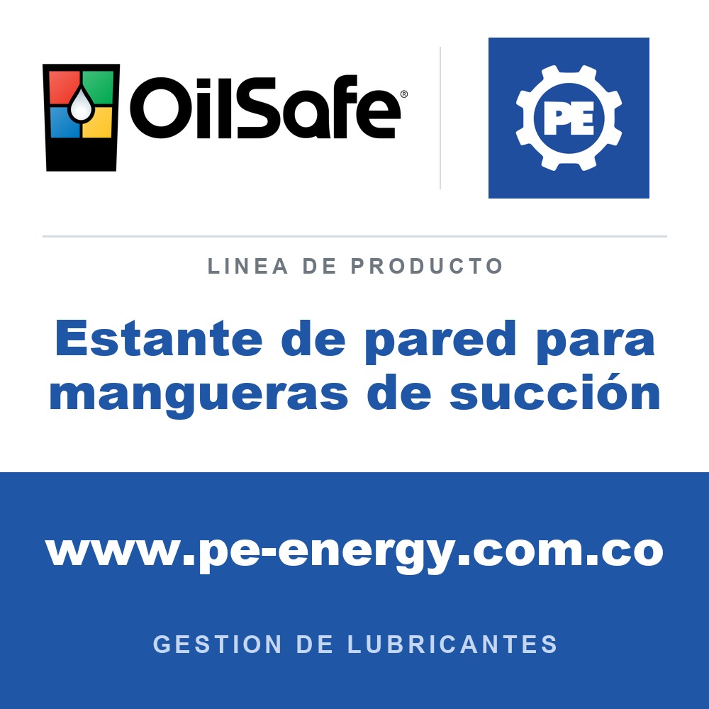 OilSafe Estante de pared para mangueras de succión - OilSafe Estante de pared para mangueras de succión