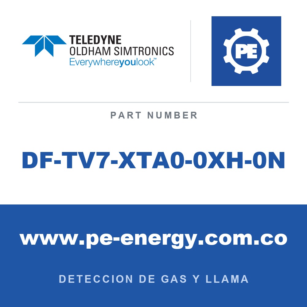 Oldham Simtronics DF-TV7-XTA0-0XH-0N - Oldham Simtronics DF-TV7-XTA0-0XH-0N 3IR DF-TV7, alcance estándar, protocolo HART