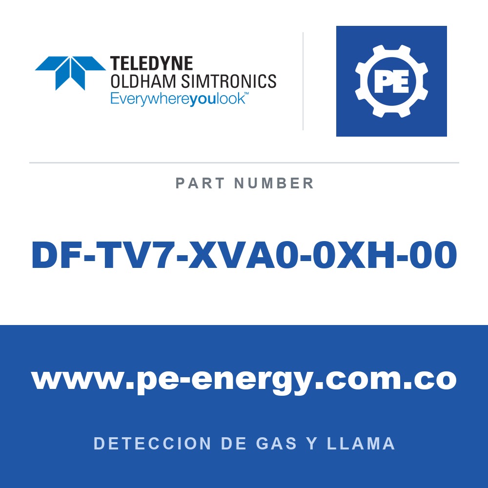 Oldham Simtronics DF-TV7-XVA0-0XH-00 - Oldham Simtronics DF-TV7-XVA0-0XH-00 UV2IR DF-TV7, rango estándar, protocolo HART