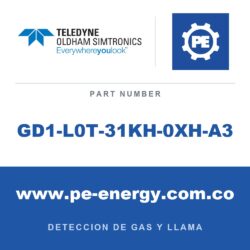 Oldham Simtronics GD1-L0T-31KH-0XH-A3 - Oldham Simtronics GD1-L0T-31KH-0XH-A3 Transmisor GD1 H2S 200 ppm*m, alcance de 75m