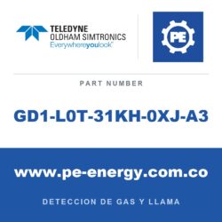 Oldham Simtronics GD1-L0T-31KH-0XJ-A3 - Oldham Simtronics GD1-L0T-31KH-0XJ-A3 Transmisor GD1 H2S 200 ppm*m, alcance de 75m