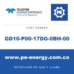 Oldham Simtronics GD10-P00-17DG-0BH-00 - Oldham Simtronics GD10-P00-17DG-0BH-00 GD10P CH4, Metano 100% LEL (5% Vol.), SS 316L, CSA, 4-20mA, source