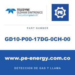 Oldham Simtronics GD10-P00-17DG-0CH-00 - Oldham Simtronics GD10-P00-17DG-0CH-00 GD10P CH4, Metano 100% LEL (5% Vol.), SS 316L, UL, 4-20mA, source