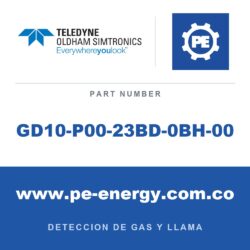 Oldham Simtronics GD10-P00-23BD-0BH-00 - Oldham Simtronics GD10-P00-23BD-0BH-00 GD10P CO2, Dióxido de carbono 10% Vol., SS 316L, CSA, 4-20mA, source