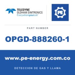 Oldham Simtronics OPGD-888260-1 - Oldham Simtronics OPGD-888260-1 Nivel de advertencia del filtro de verificación de funcionamiento - Calibración de propano