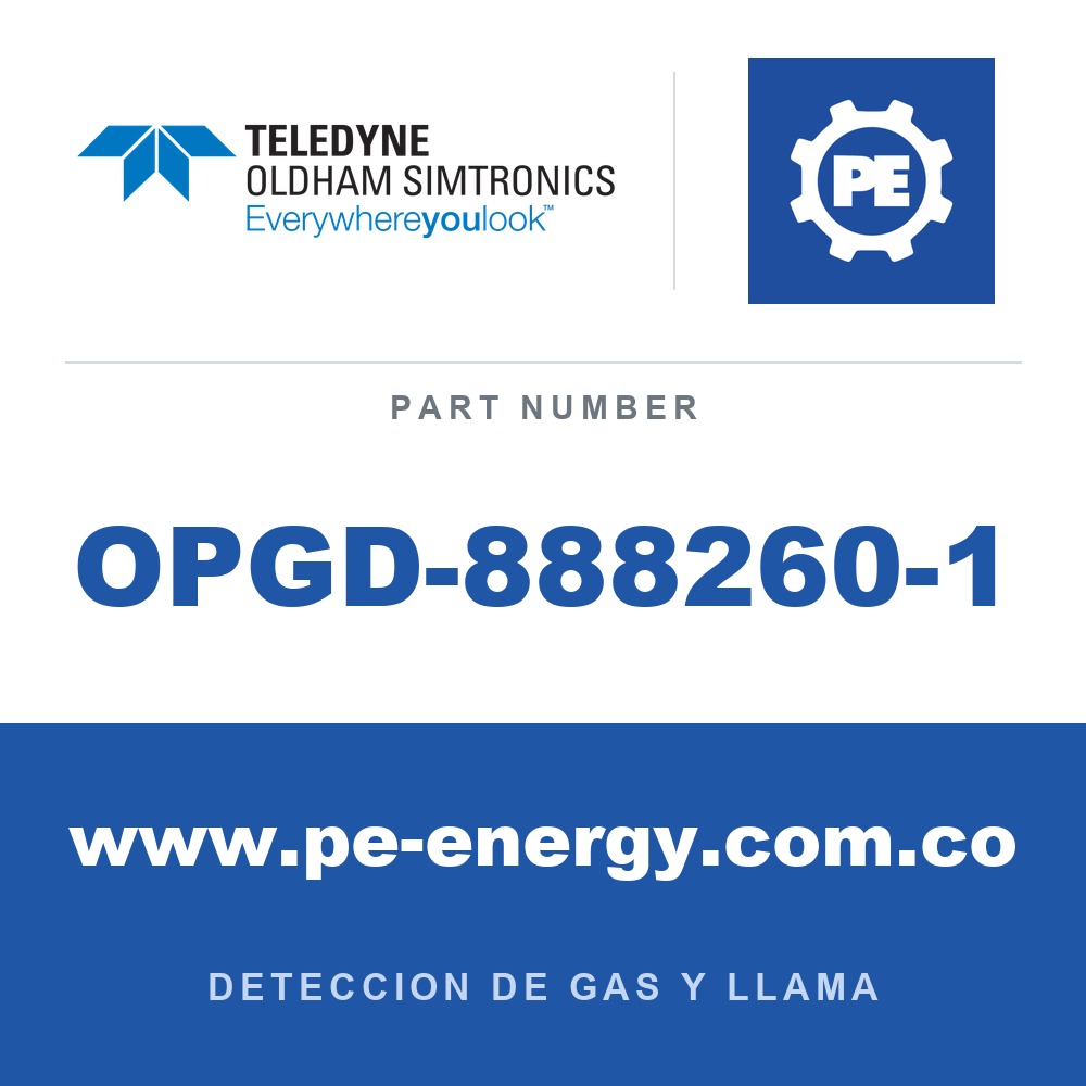 Oldham Simtronics OPGD-888260-1 - Oldham Simtronics OPGD-888260-1 Nivel de advertencia del filtro de verificación de funcionamiento - Calibración de propano
