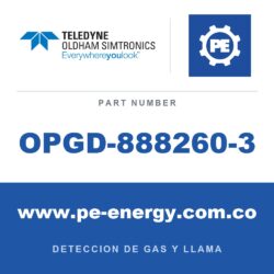 Oldham Simtronics OPGD-888260-3 - Oldham Simtronics OPGD-888260-3 Nivel de advertencia del filtro de verificación de funcionamiento - Calibración de metano