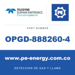 Oldham Simtronics OPGD-888260-4 - Oldham Simtronics OPGD-888260-4 Nivel de alarma del filtro de verificación de funcionamiento: calibración de metano