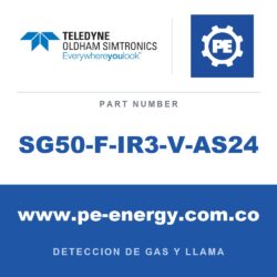 Oldham Simtronics SG50-F-IR3-V-AS24 - Oldham Simtronics SG50-F-IR3-V-AS24 Triple IR (IR3) SG50-F para incendio de hidrocarburos donde pueden estar presentes gases de escape, con