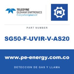 Oldham Simtronics SG50-F-UVIR-V-AS20 - Oldham Simtronics SG50-F-UVIR-V-AS20 UV-IR SG50-F, para incendios sin hidrocarburos, con cámara a color, 3/4NPT