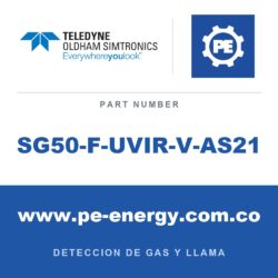 Oldham Simtronics SG50-F-UVIR-V-AS21 - Oldham Simtronics SG50-F-UVIR-V-AS21 UV-IR SG50-F, para incendios sin hidrocarburos, con cámara a color, HART, SIL 2, 3/4NPT