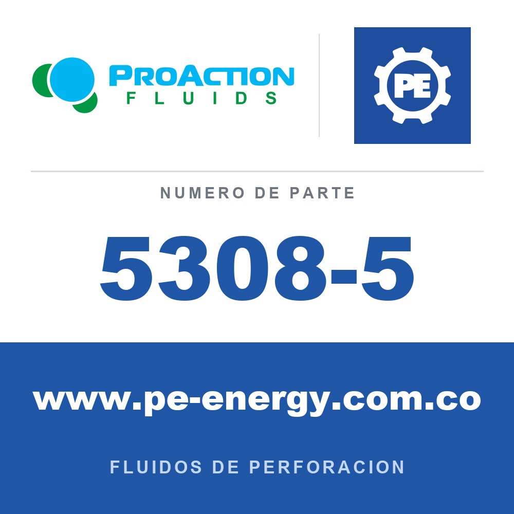 ProAction Fluids 5308-5 - ProAction Fluids BoreShield aditivo para control de filtración y fuerza de gel - Cubeta de 5 galones