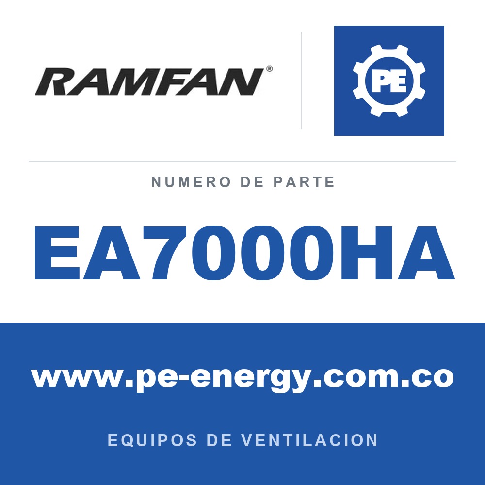 RamFan EA7000HA - RamFan EA7000HA Ensamblaje de carcasa EFC50 16"/40cm
