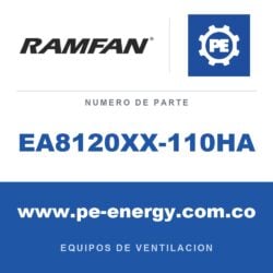 RamFan EA8120XX-110HA - RamFan EA8120XX-110HA Ensamblaje de carcasa EFi120XXCE 40cm 110VAC