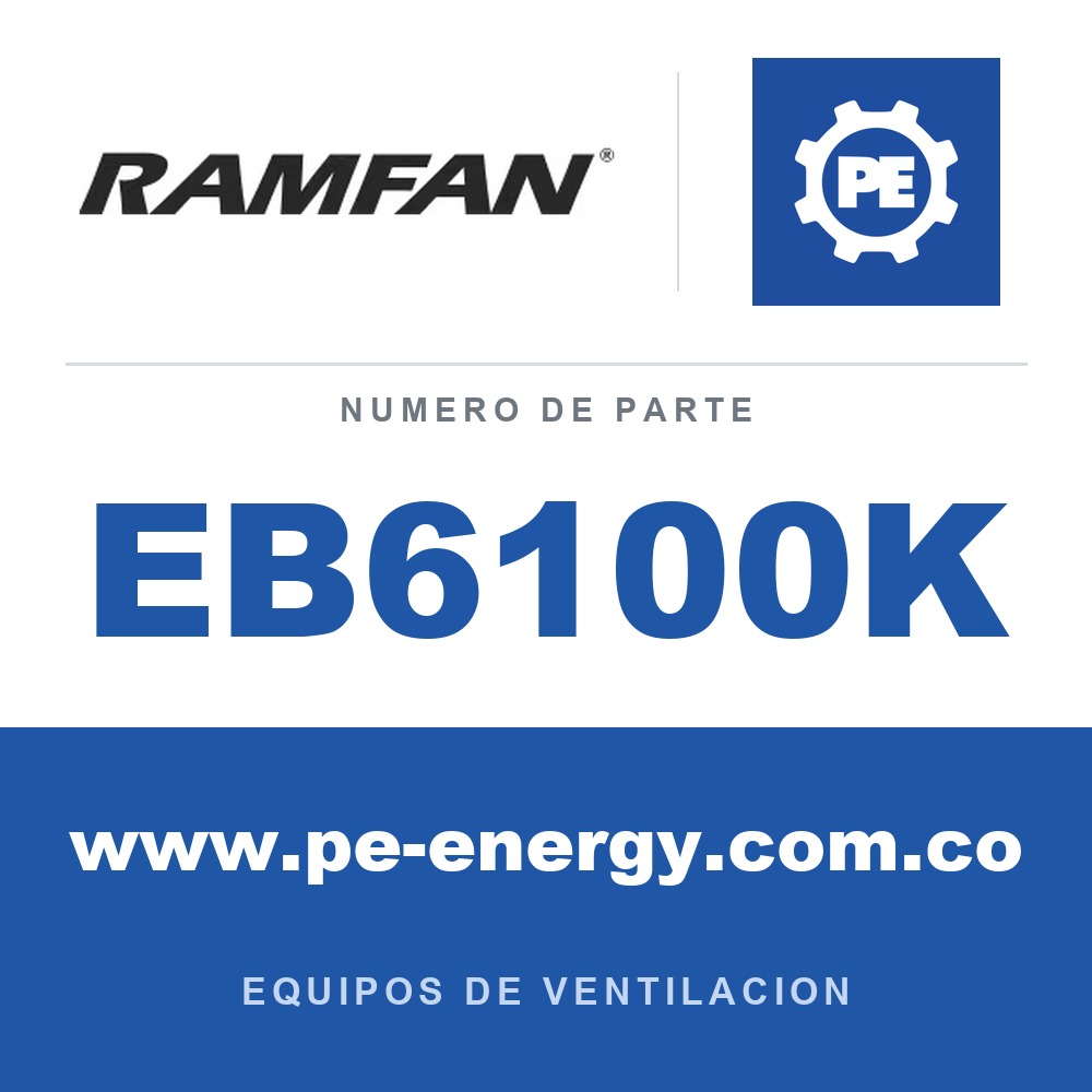 RamFan EB6100K - RamFan EB6100K Montaje de ventilador