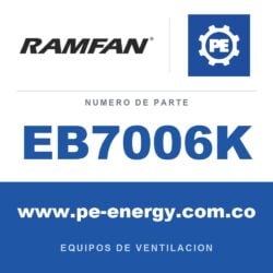 RamFan EB7006K - RamFan EB7006K Adaptador de conducto de repuesto EFi75xx 12" con rejilla