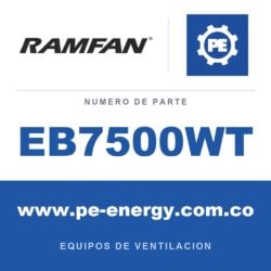 RamFan EB7500WT - RamFan EB7500WT Kit de ventilación para tanques de combustible de aeronaves