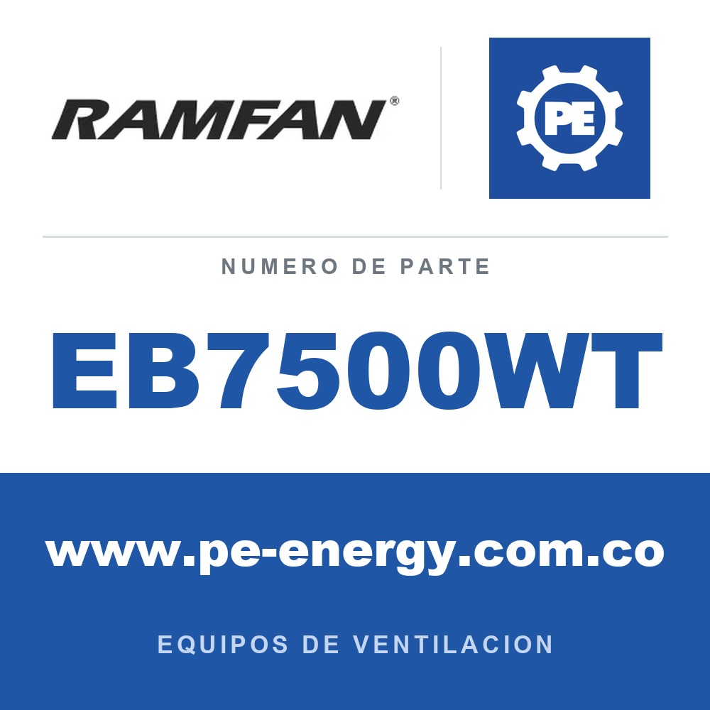 RamFan EB7500WT - RamFan EB7500WT Kit de ventilación para tanques de combustible de aeronaves