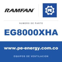 RamFan EG8000XHA - RamFan EG8000XHA Ensamblaje de carcasa de ventilador EFC150X 16"